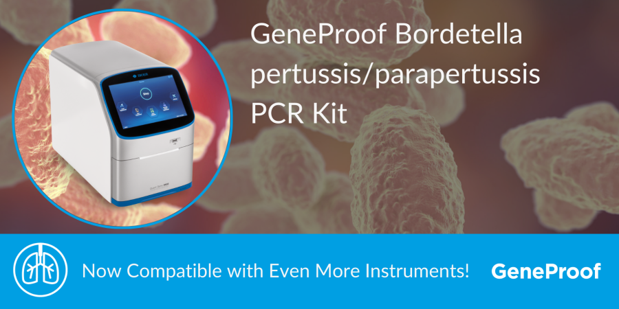 GeneProof Bordetella pertussis/parapertussis PCR Kit je nyní kompatibilní s dalšími přístroji!